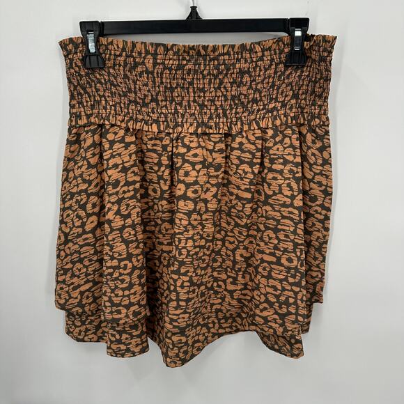 RAILS NWT Addison Cheetah Print Rayon Skirt // L - Picture 9 of 9